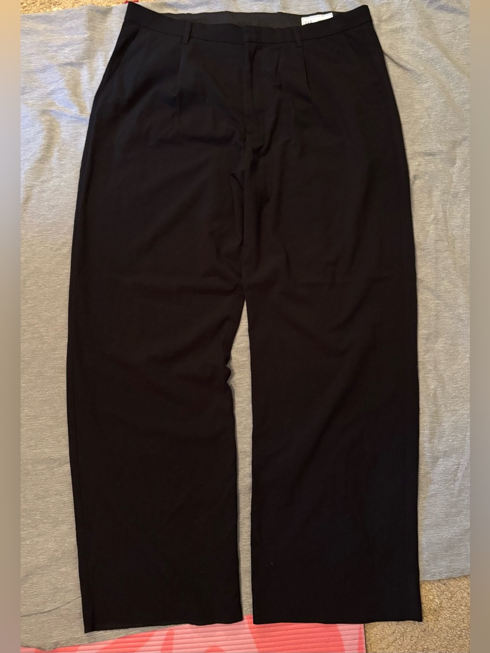 GAP Men’s Black Pleated Baggy Wide Leg Dress Pants